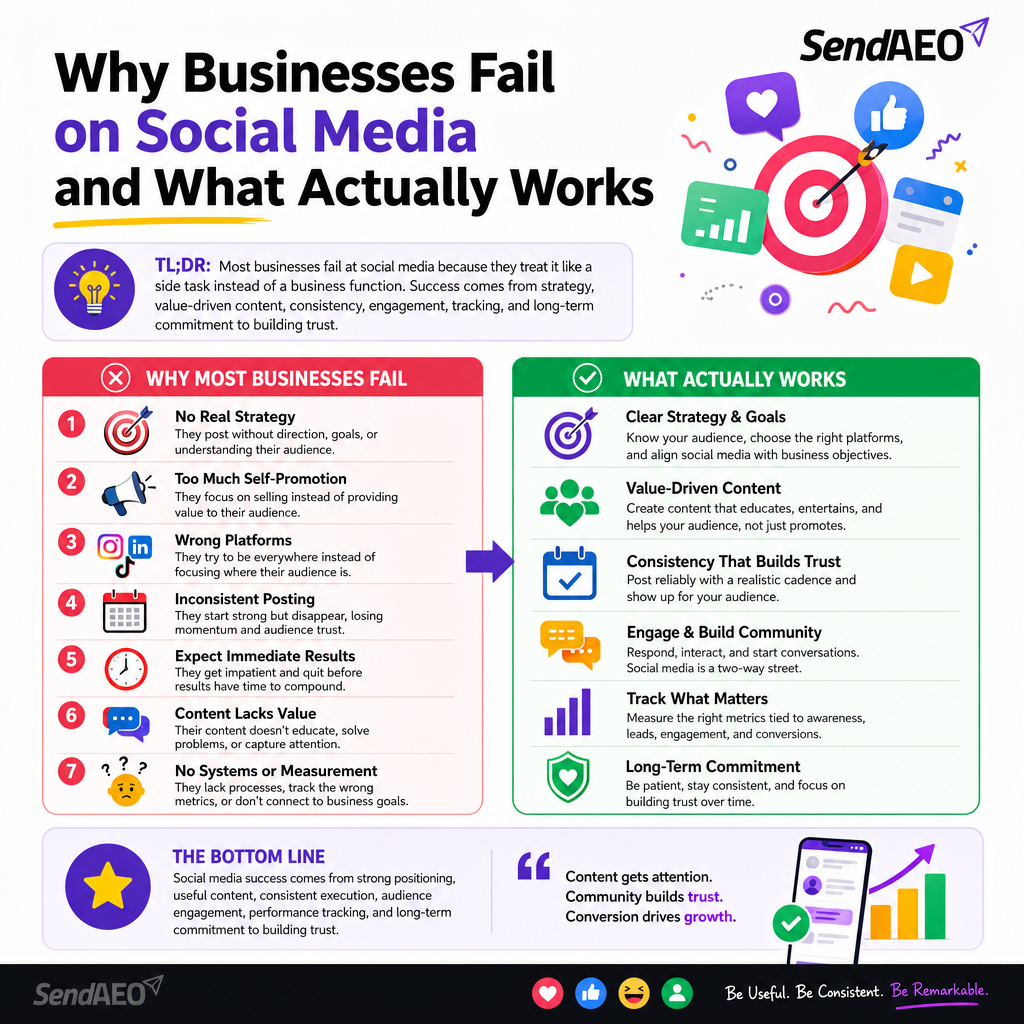 Why Businesses Fail on Social Media and What Actually Works