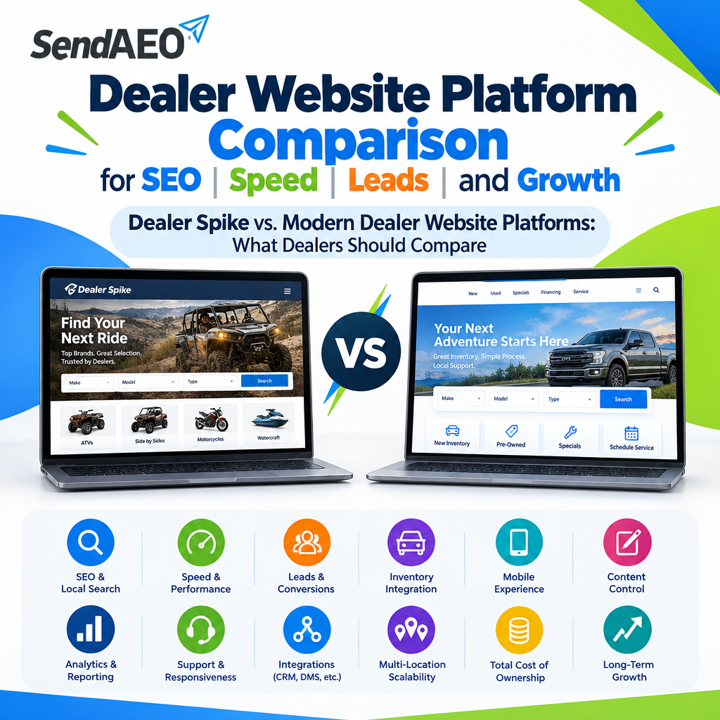 Dealer Website Platform Comparison for SEO Speed Leads and Growth